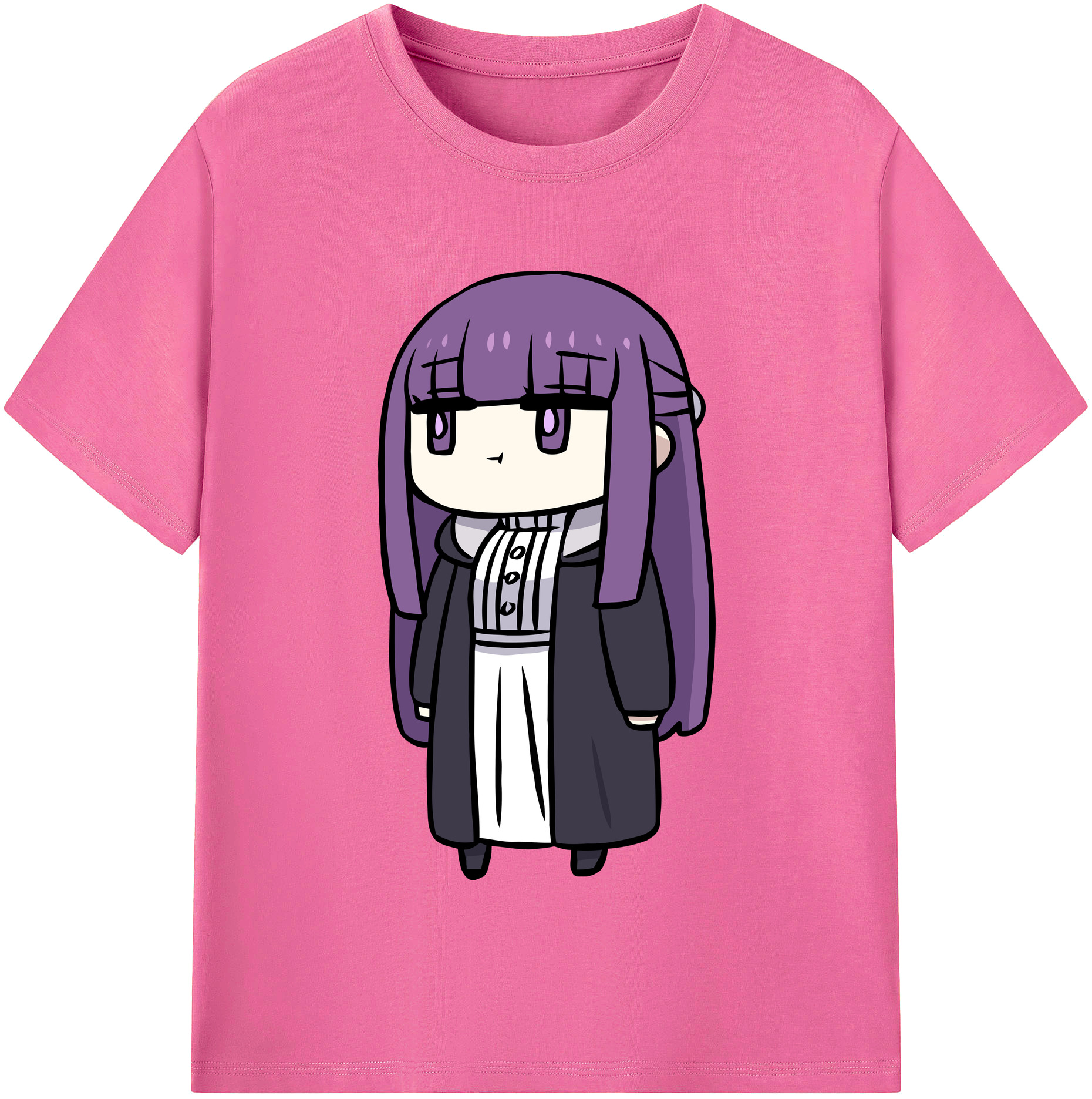 （画像用） 葬送のフリーレン Frieren レディースカジュアルプリントTシャツ（綿100％）